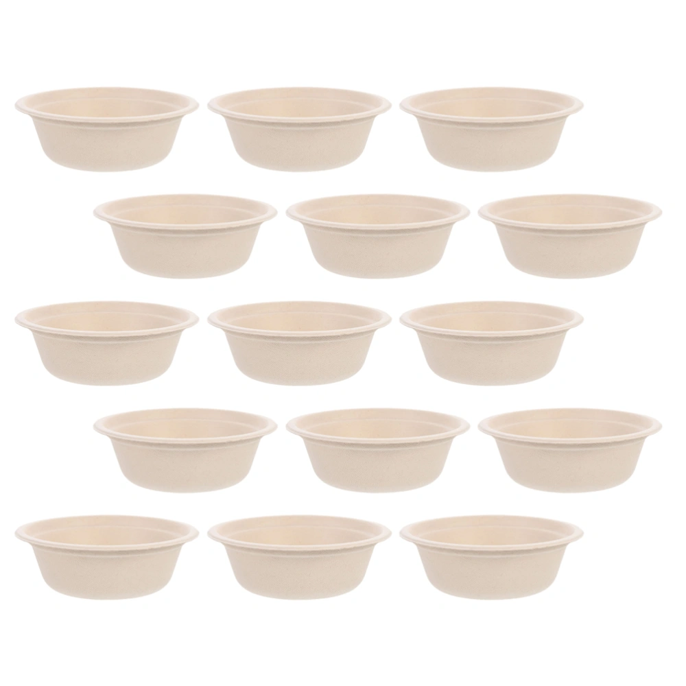 100Pcs Disposable Food Bowls Portable Salad Bowls Multi-function Noodle Bowls Camping Accessory