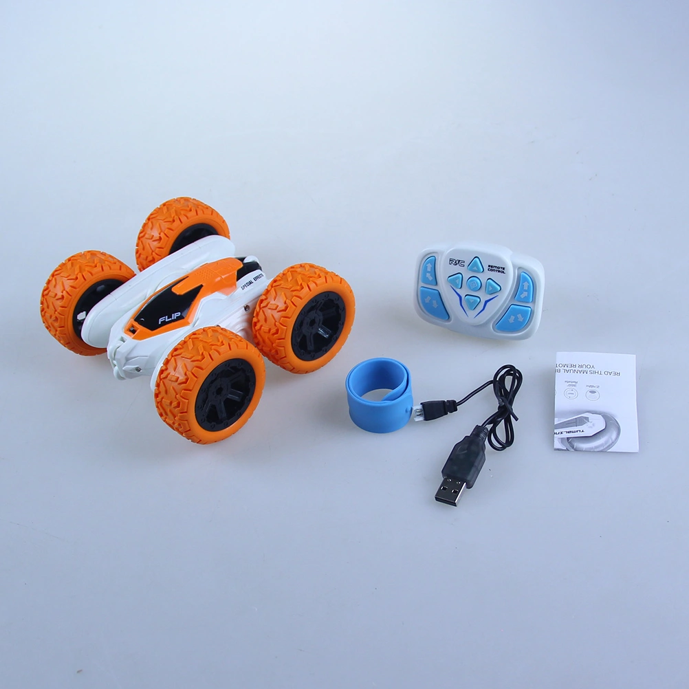 Car Toy Funny Auto Toy Educational Rotary Car Funny Vehicle Toy for Kid (Orange)