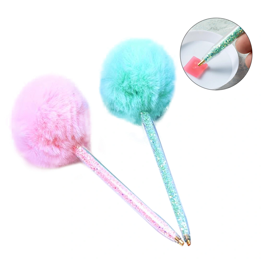 2pcs beads painting Pen DIY Diamond Embroidery Tool Diamond Paint Accessories for Home Women Kids (Random Color)