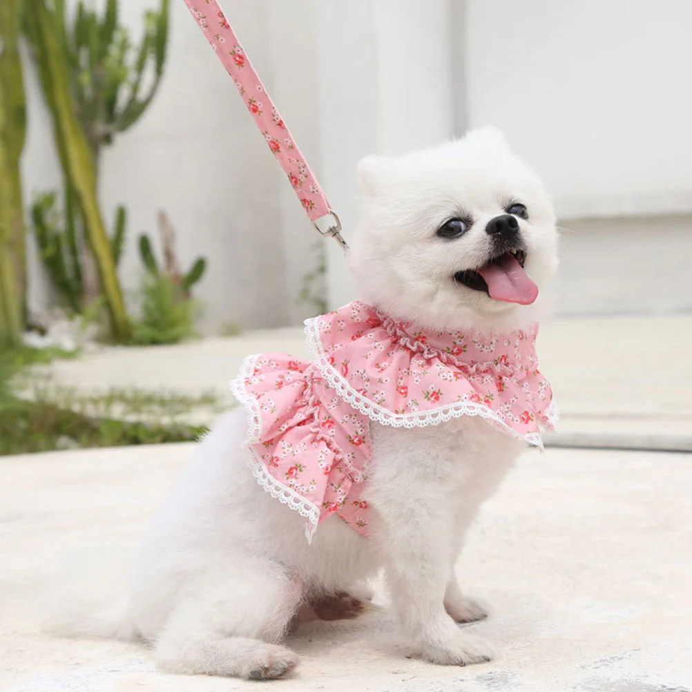 1pc Practical Pet Clothes Vest Pretty Cat Harness Lovely Cat Vest with 1pc Rope