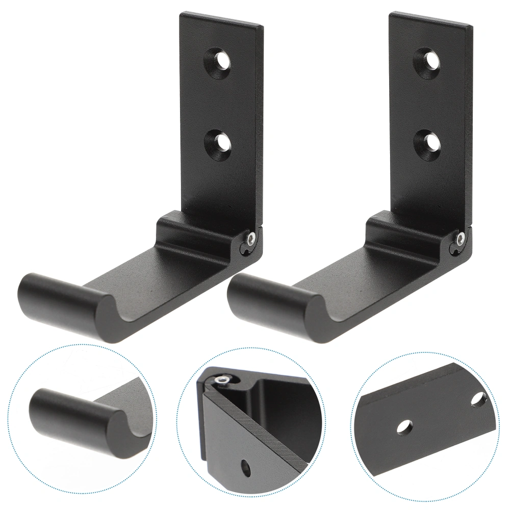 2pcs Foldable Coat Hooks Wall Mounted Hooks Household Heavy Duty Folding Hooks