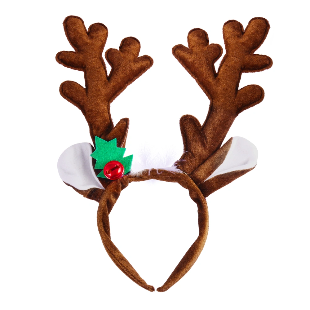 Healifty Christmas Headband Reindeer Antler Hair Headpiece for Christmas Costume Party