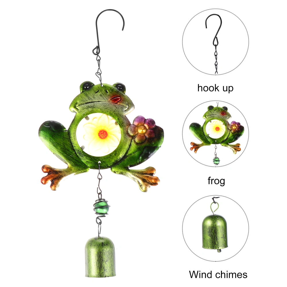 Creative Frogs Wind Chimes Metal Crafts Home Pendants Decor Garden Ornament