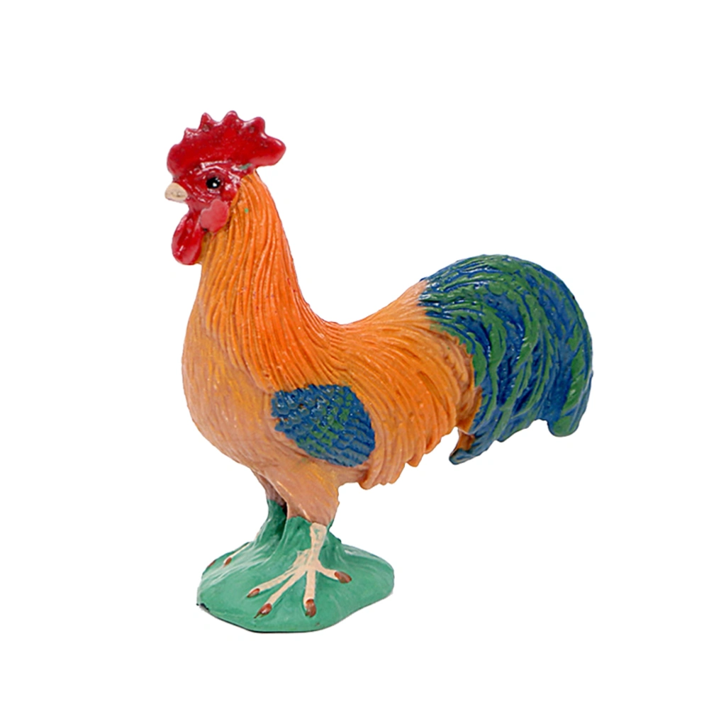 2pcs Artificial Poultry Ornament Farm Animal Chicken Craft Adorable Chicken Model (PL127-956)