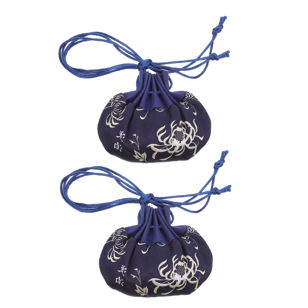 2pcs Chinese Style Sachets Vintage Fragrance Pouches Empty Hanging Pouches