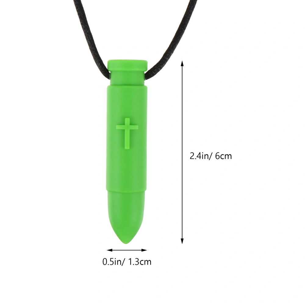 Sensory Chewing Necklace Oral Sensory Chewing Bullet Pendant Molar Pendant