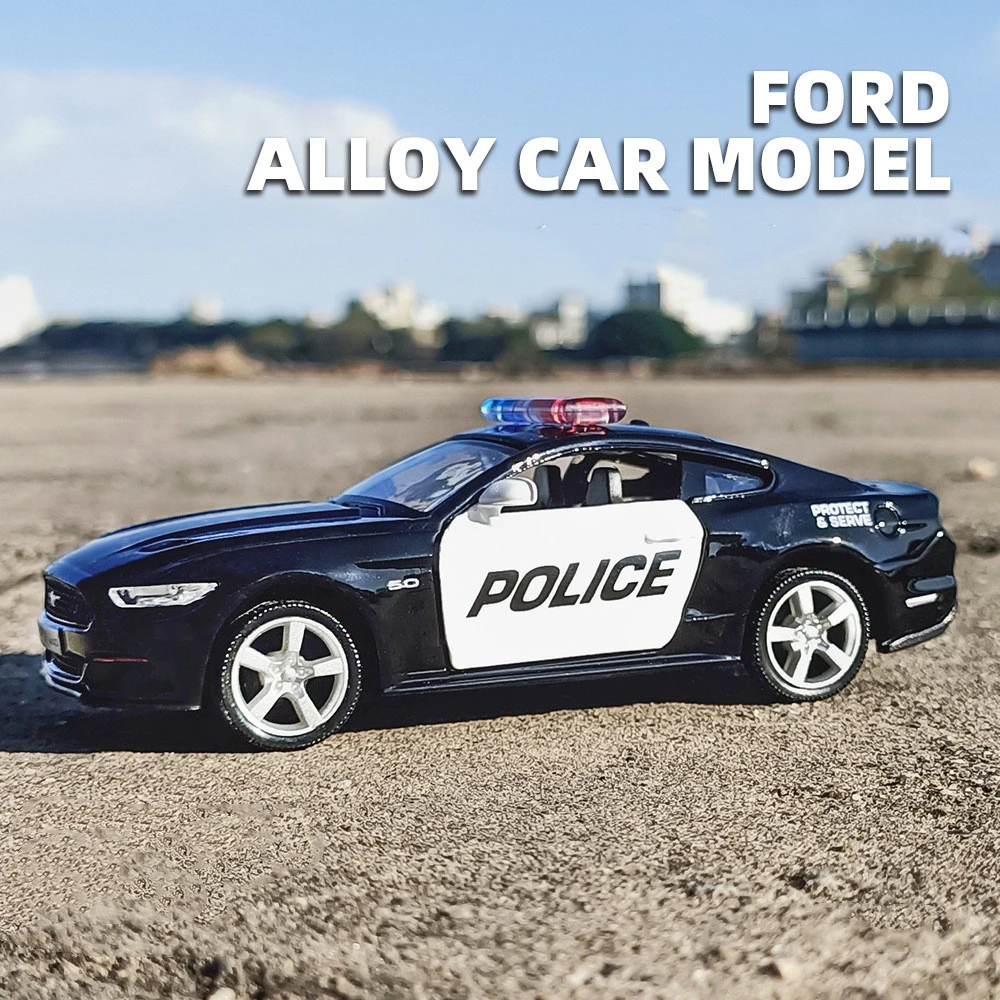 Children's Simulation 136 Alloy Police Car Model Toy