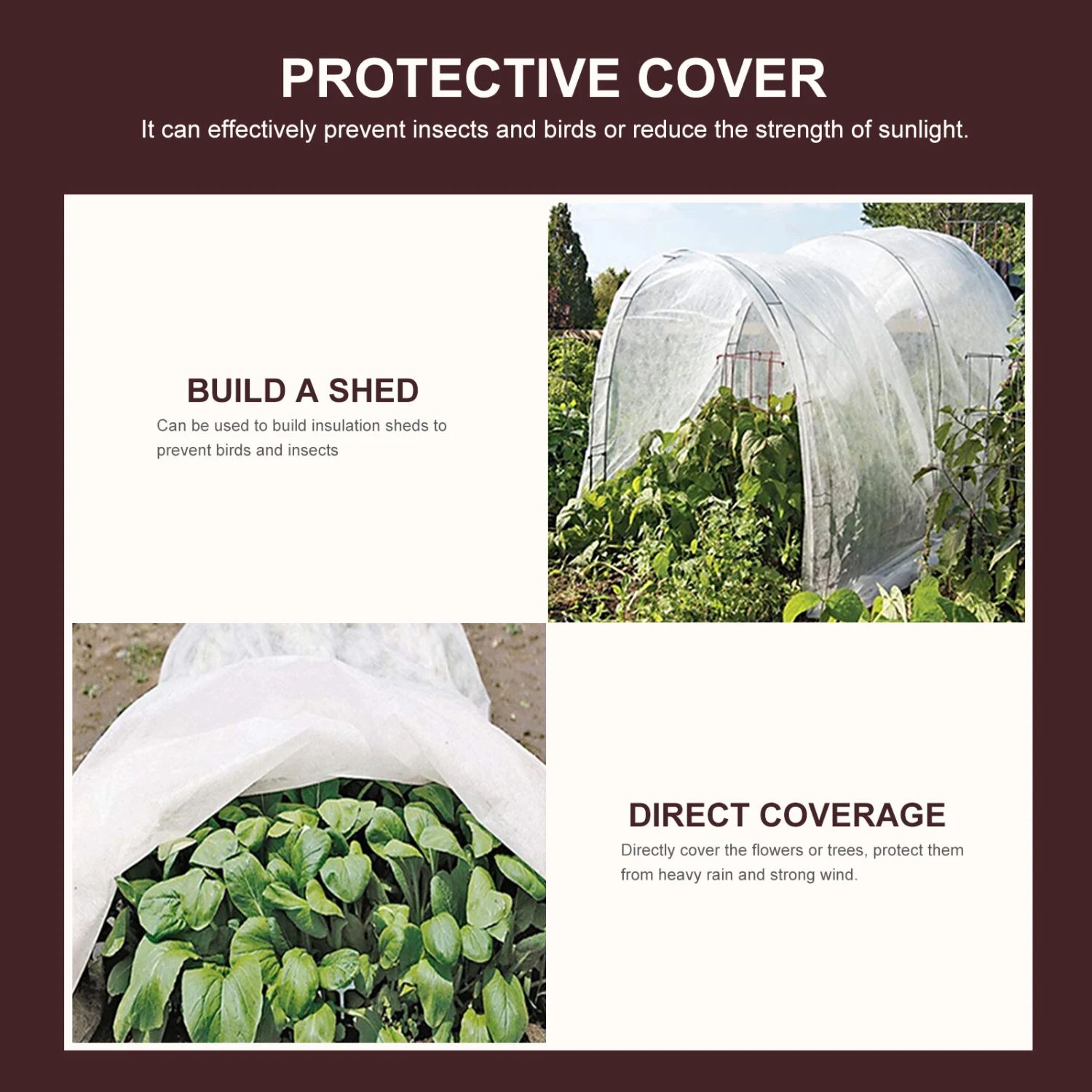 1Pc Fruit Tree Cold-proof Cloth Frost Proof Plants Cover Flower Protective Cover