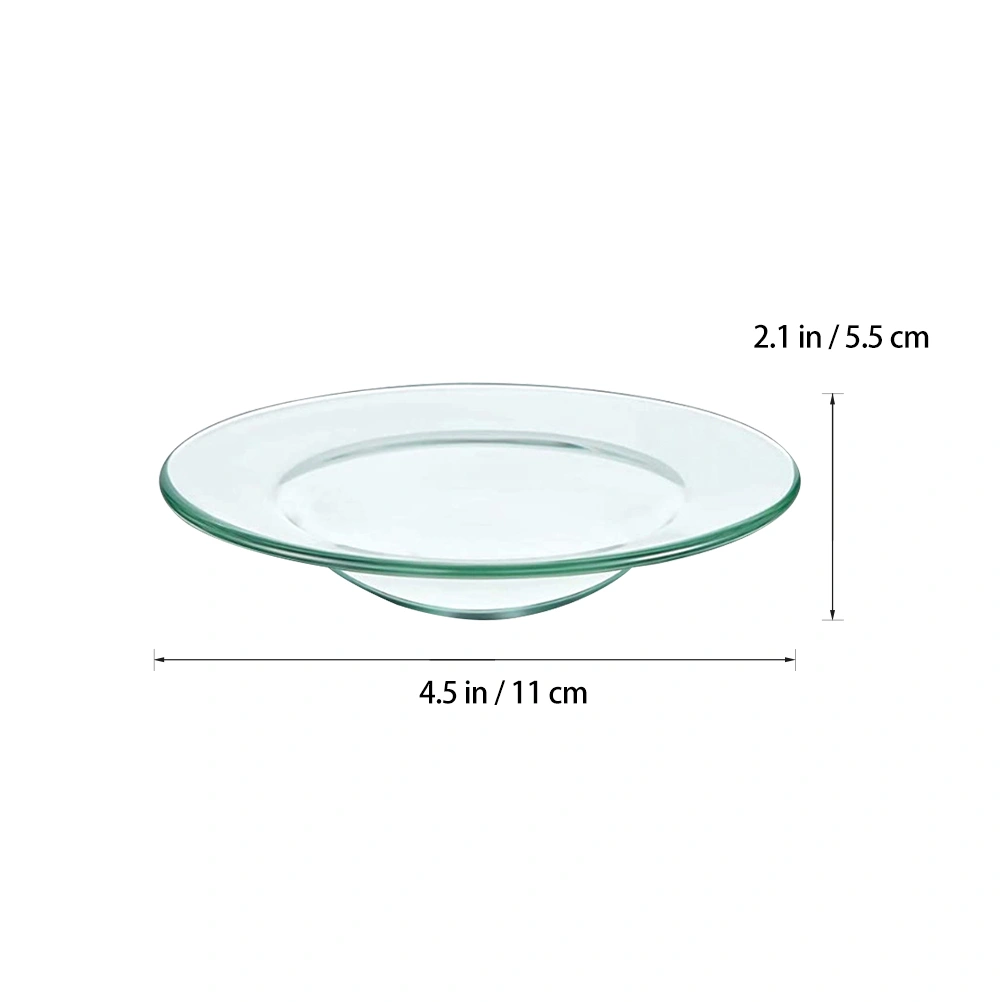 2Pcs Replacement Wax Warmer Dish Oil Warmer Dish Replacement Glass Dish Wax Burner Glass Dish