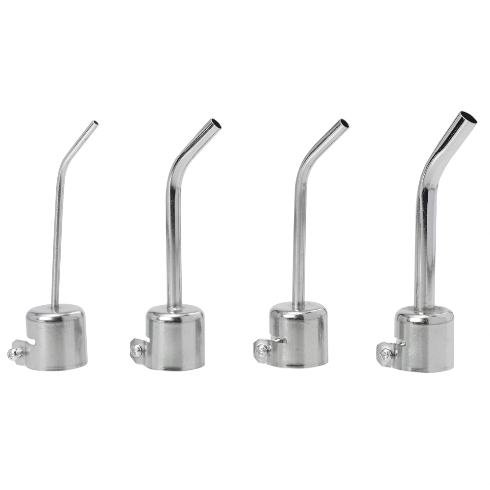 4pcs Air Stations Tool Nozzles Soldering Tool Long Bent Curved Hot Air Nozzle