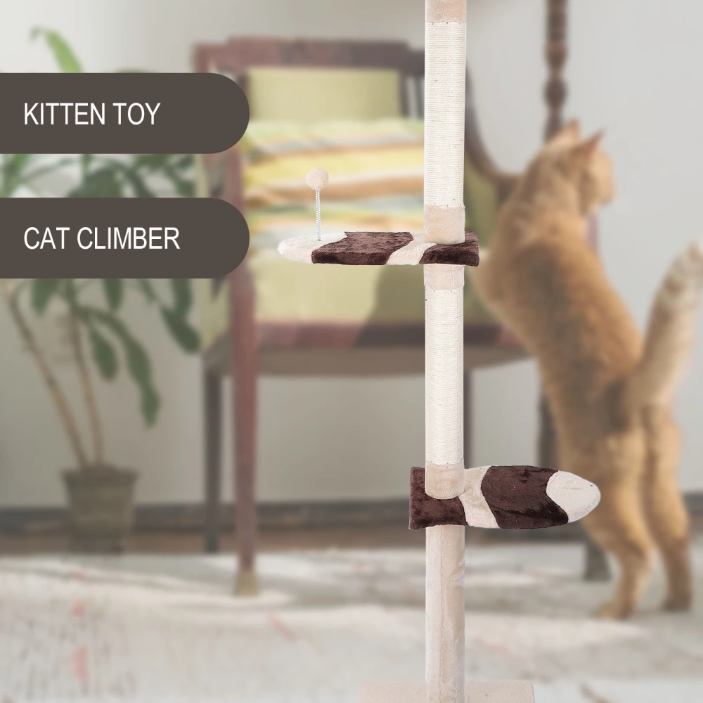 1Pc Multi-layer Cat Tree Sturdy Stable Cat Climbing Frame Kitten Exercise Toy