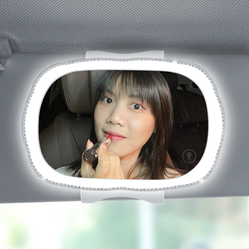 Automotive Sun Louver High Clearness Makeup Mirror LED Light