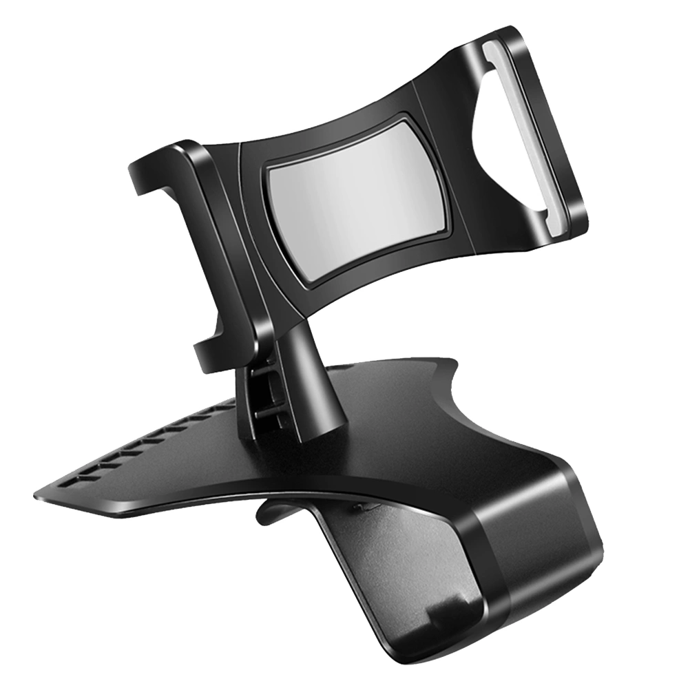 Multipurpose Vehicle Phone Stand 360 Degrees Rotatable Phone Holder Dashboard Phone Clip with Phone Number Sign for Car Use (Black Grey)