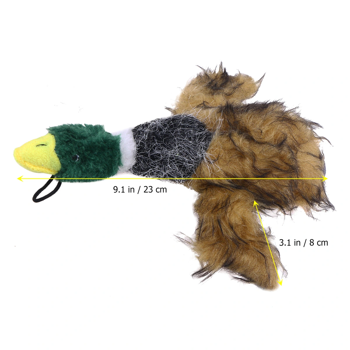 Duck Squeaky Dog Toys for Small Dogs Plush Dog Toys (Brown)