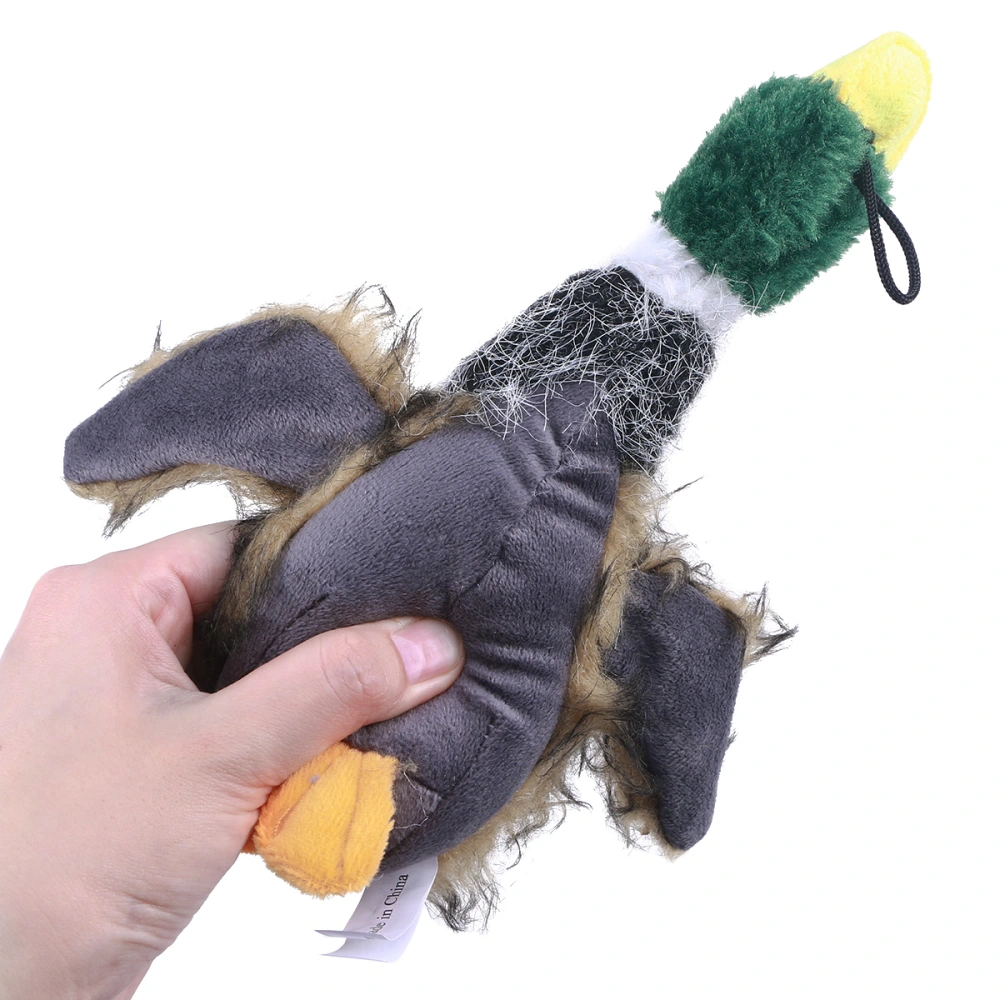 Duck Squeaky Dog Toys for Small Dogs Plush Dog Toys (Brown)