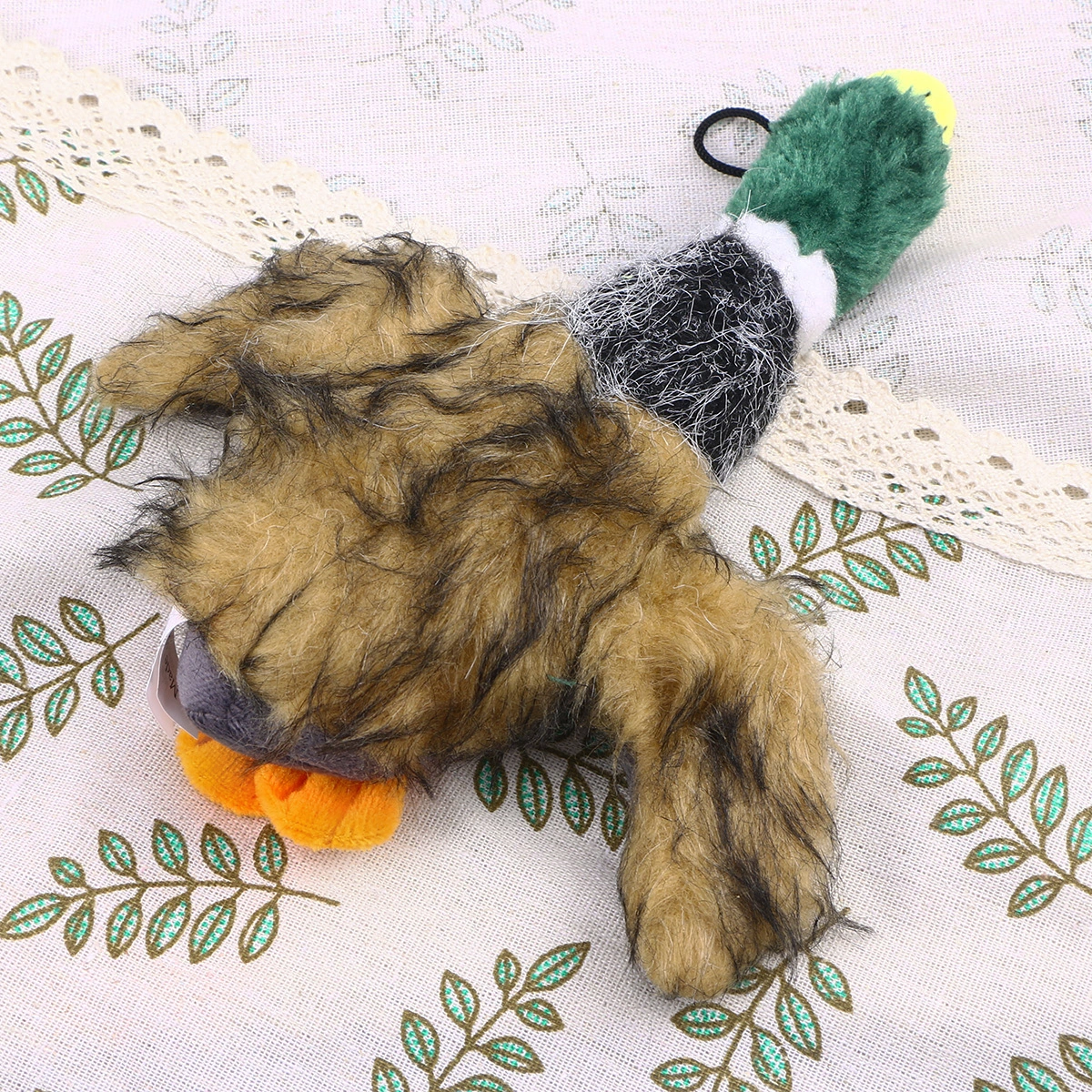 Duck Squeaky Dog Toys for Small Dogs Plush Dog Toys (Brown)