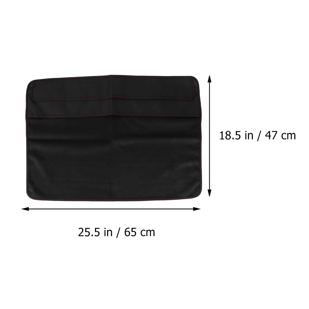 27 Inch Black Polyester Computer Monitor Dust Cover Protector with Inner Lining with Pocket for Apple iMac LCD Screen