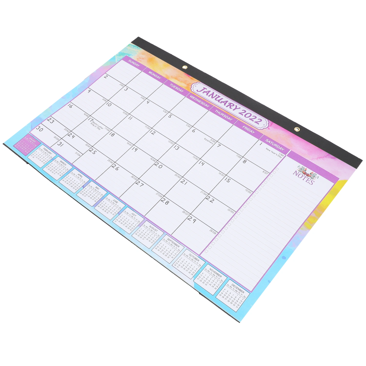 1pc Useful 2022 Holiday Wall Calendar Funny Note-taking Hanging Calendar