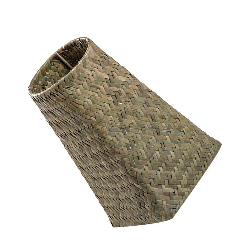 Handmade Dried Flower Vase Decoraitve Rustic Hand-woven Flower Vase Plant Pot Flower Arrangement Basket (Random Color)