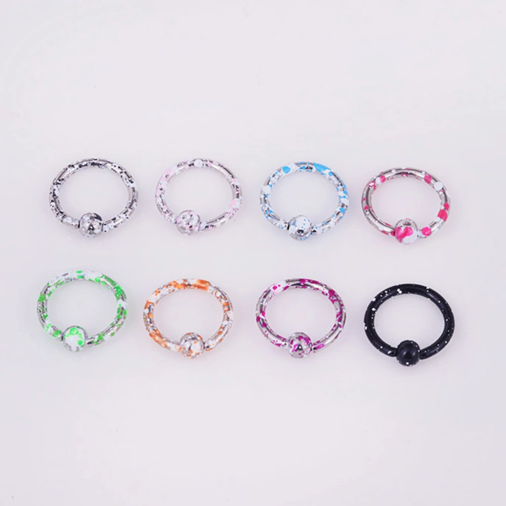 10pcs Multifunctional Body Piercing Jewelry Portable Body Piercing Jewelry Durable Body Piercing Jewelry (Random Color)