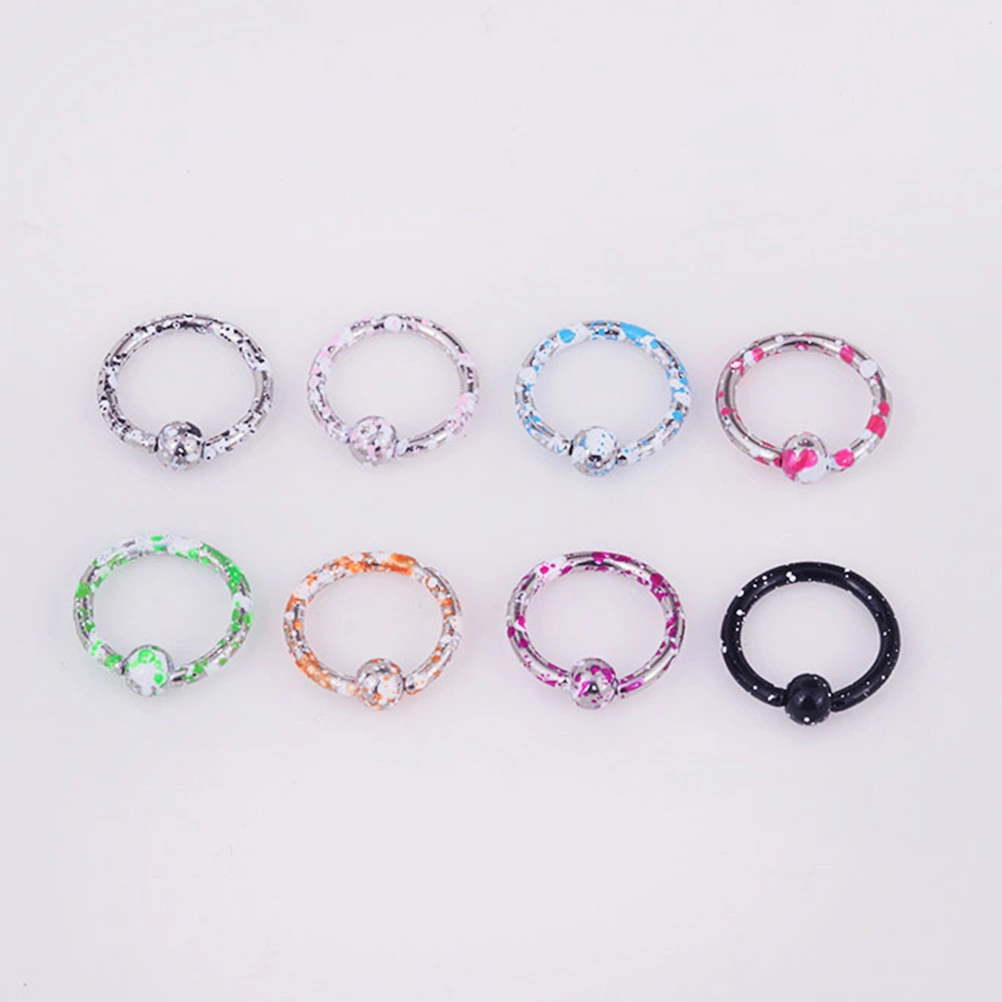 10pcs Multifunctional Body Piercing Jewelry Portable Body Piercing Jewelry Durable Body Piercing Jewelry (Random Color)