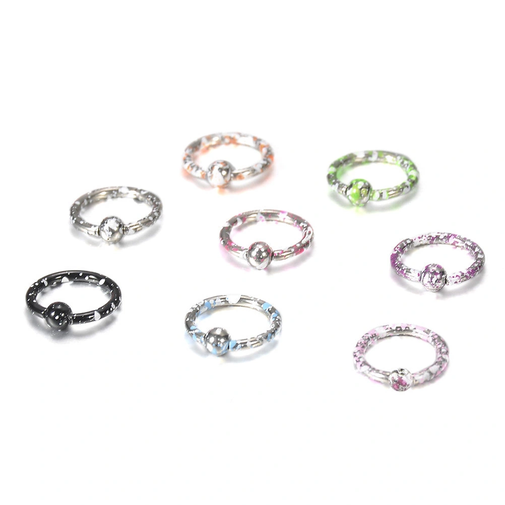 10pcs Multifunctional Body Piercing Jewelry Portable Body Piercing Jewelry Durable Body Piercing Jewelry (Random Color)