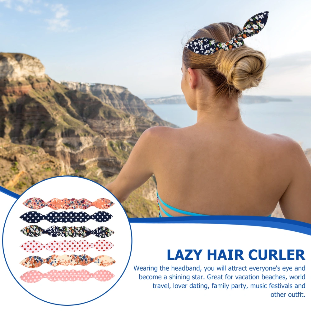 6pcs Hair Bun Maker Sponge Hair Bun Shaper Hair Bun Curler Hair Styling Tool