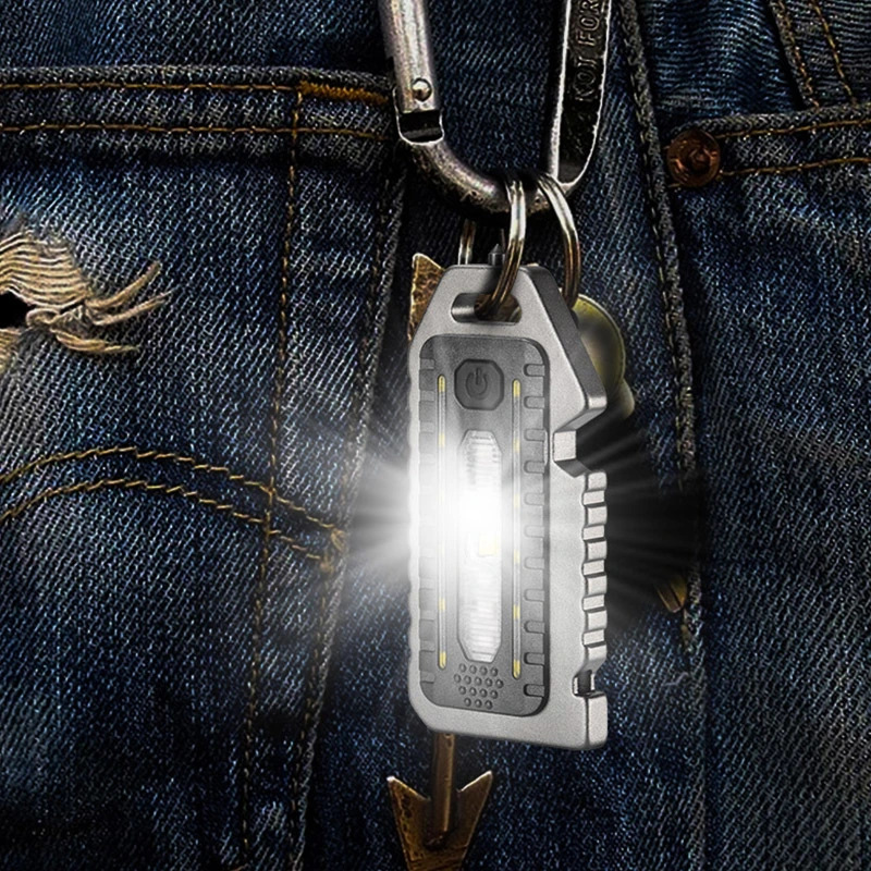 Ultra-light Portable Mini LED Luminous Flashlight Keychain