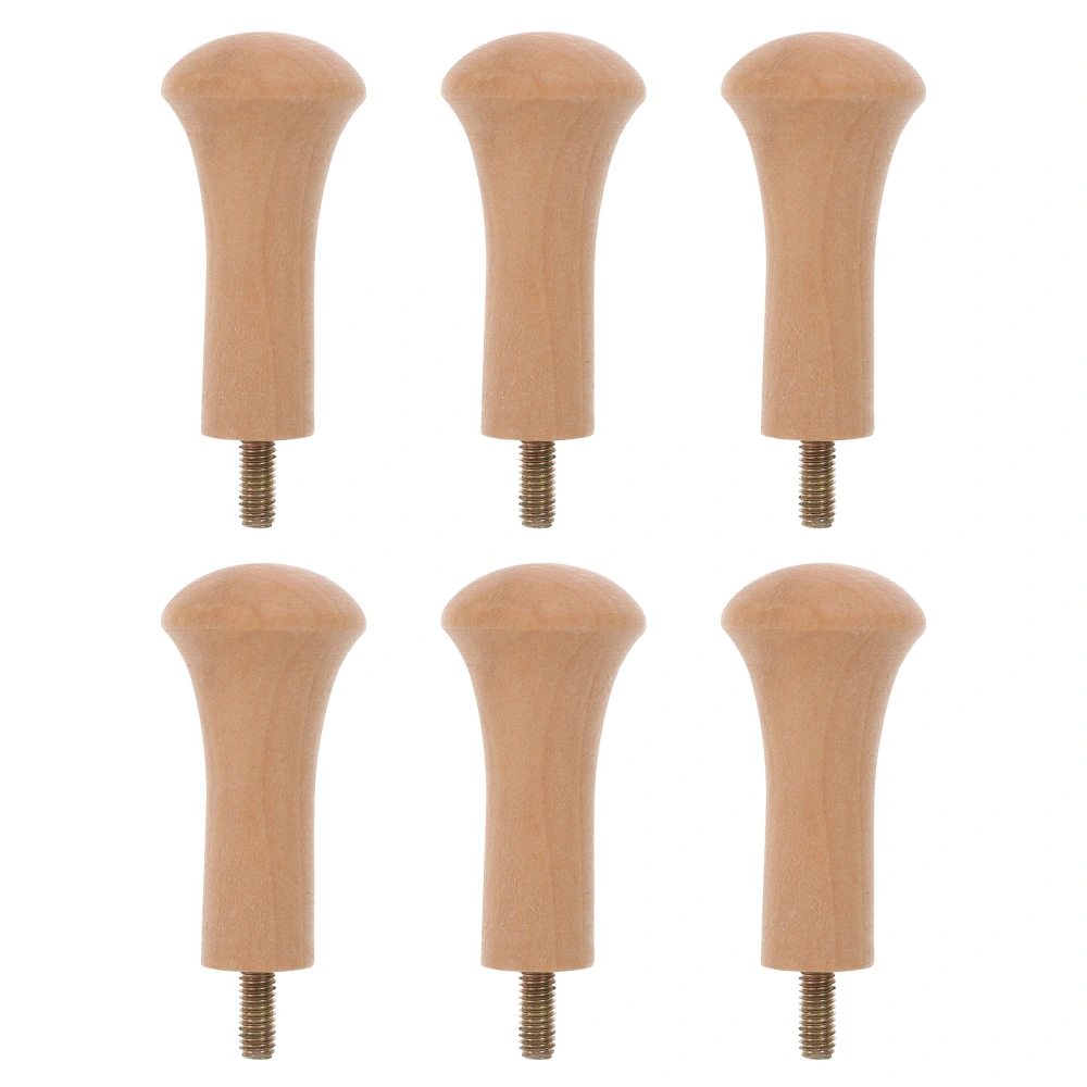 6Pcs Wood Wall Hooks Wall Mounted Coat Hooks Rustic Heavy Duty Clothes Hanger