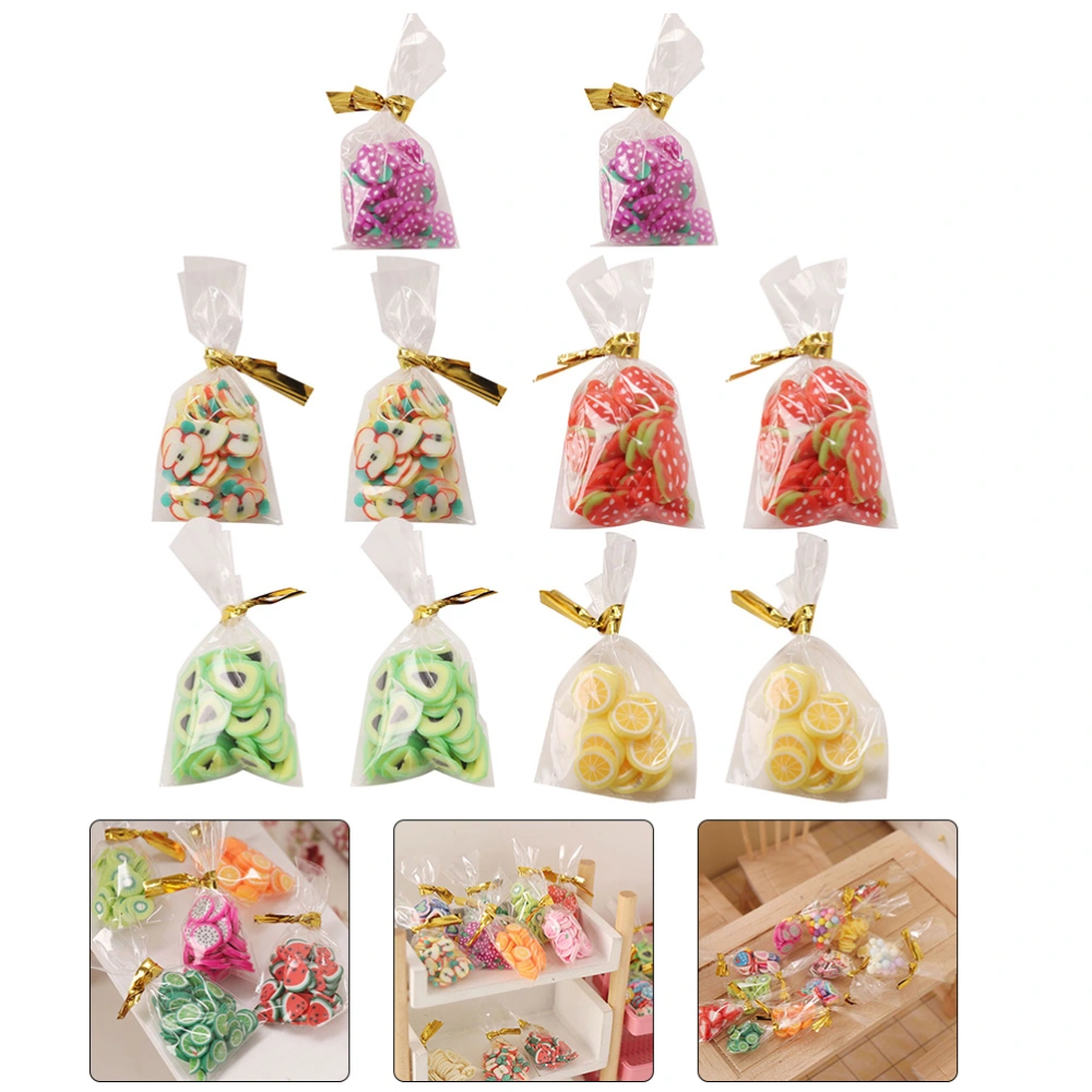 10Pcs Miniature Food Models Delicate Simulation Candy Model Miniature Toys