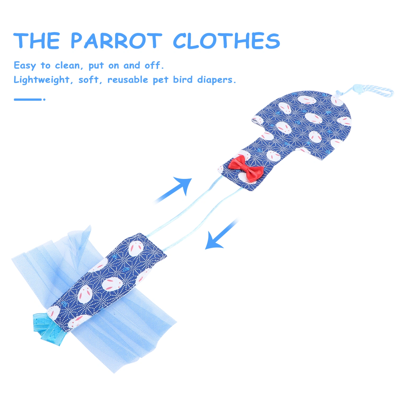Parrot Bird Diaper Parrot Flight Suit Diaper Nappy Pet Bird Parrot Clothes