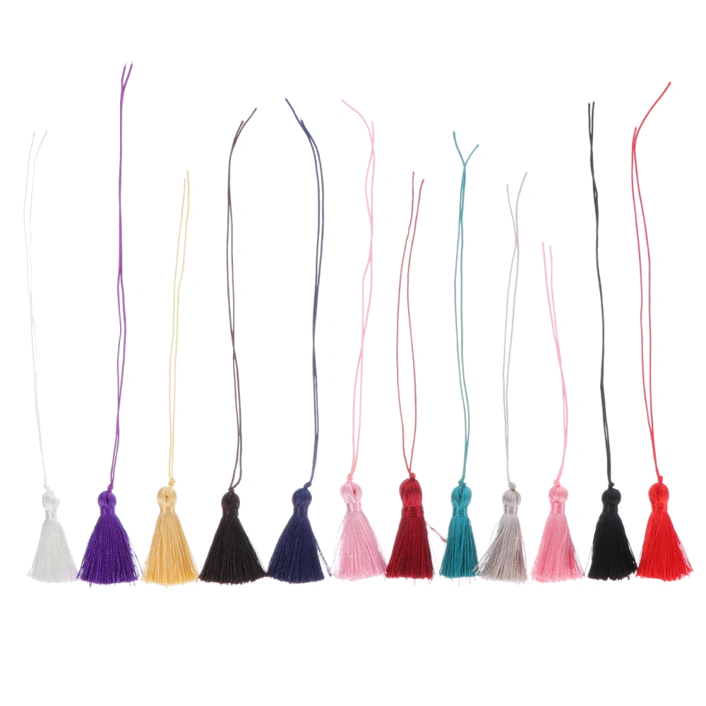 24Pcs DIY Decor Tassel Delicate Fan Tassel Ornament Multi-purpose Hanging Tassel Pendants