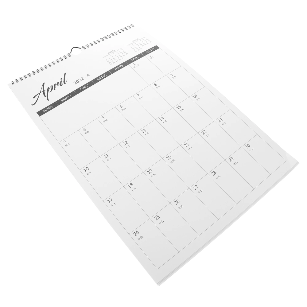 1Pc Creative Wall-mounted 2022 Calendar Monthly Calendar Planner Calendar