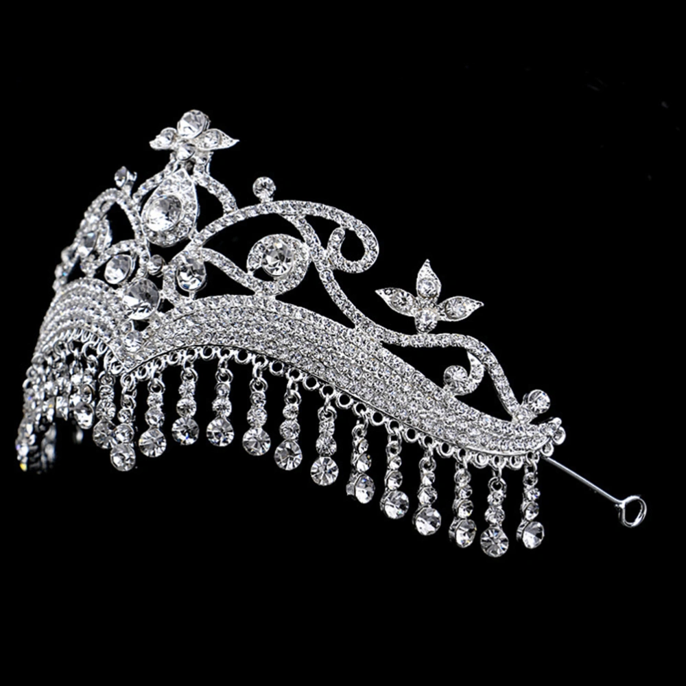 Fashion Exquisite Alloy Rhinestone Tiara Crowns Wedding Brides Crowns Headband Hair Accessory