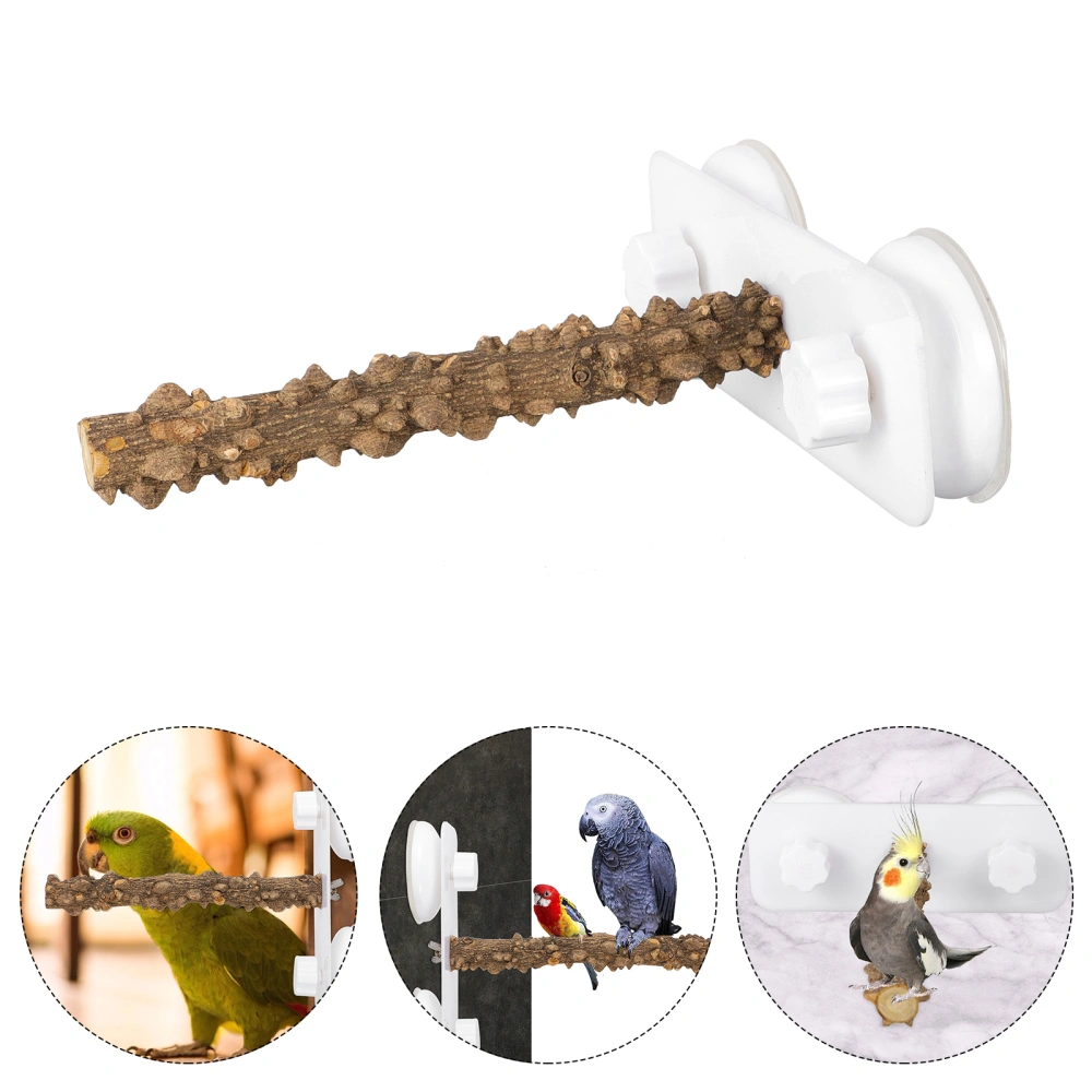 Bird Cage Stand Perch Bird Natural Wood Perch Parrot Grinding Standing Stick