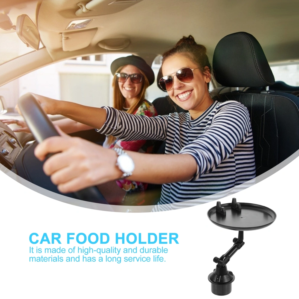 1Pc Practical Cup Holder Adjustable Car Food Holder Tray Useful Car Accessory