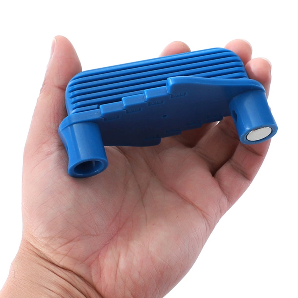 64mm Multi-function Wire Gauge Inch Marking Woodworking Tool Center Woodworking Scribe Marker Tool(Blue)