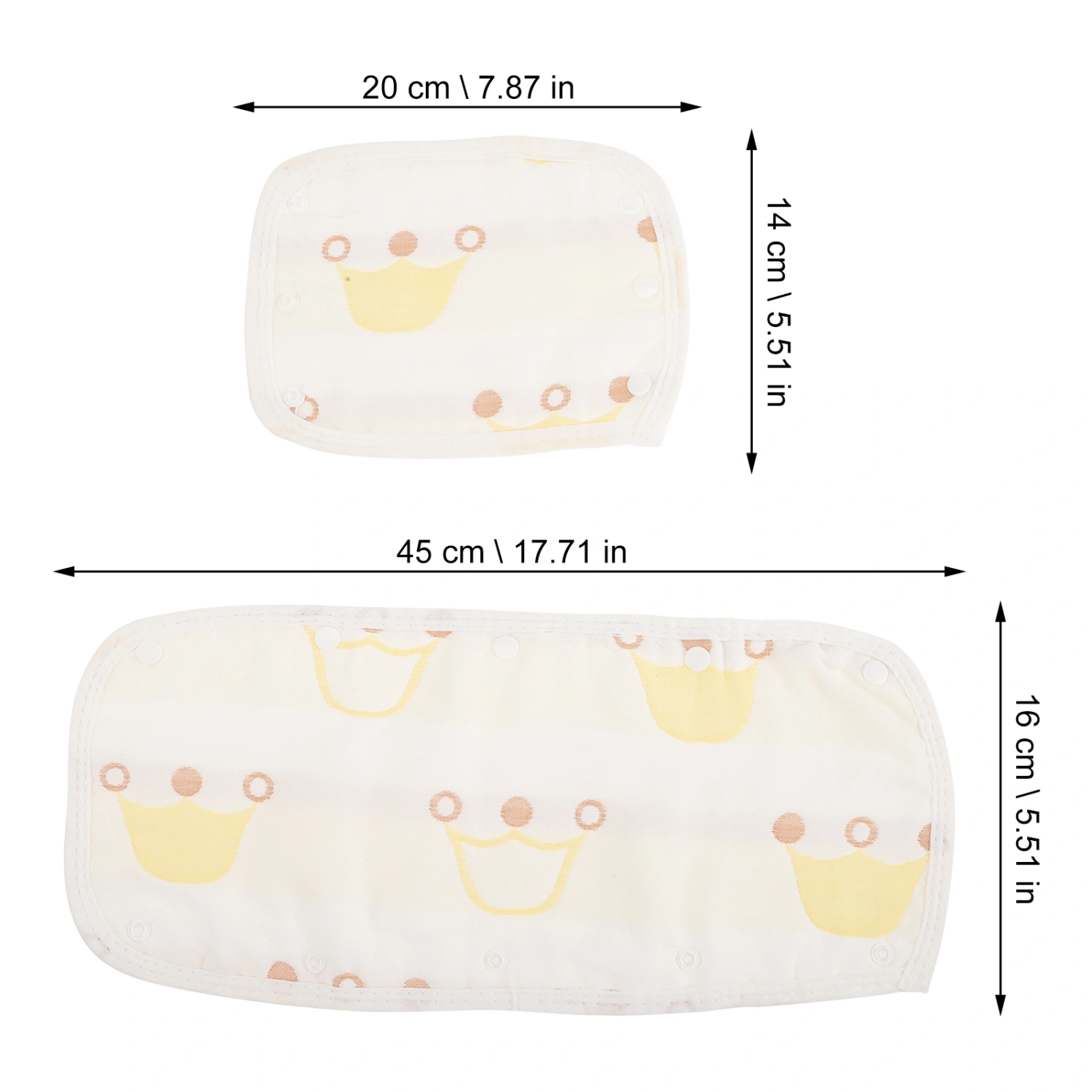 1 Set Stroller Handle Cover Baby Stroller Strap Covers Kit Snap Buckle Baby Car Essentials