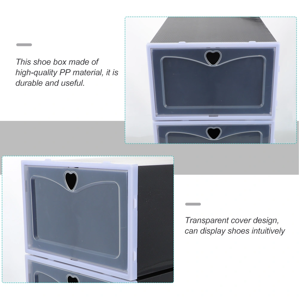 12Pcs Shoe Storage Boxes Practical Shoe Organizers Stackable Shoe Boxes