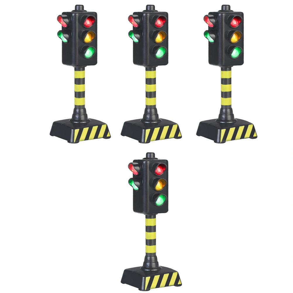 4Pcs Child Cognitive Signal Light Toys Mini Traffic Lights Interesting Traffic Lamps