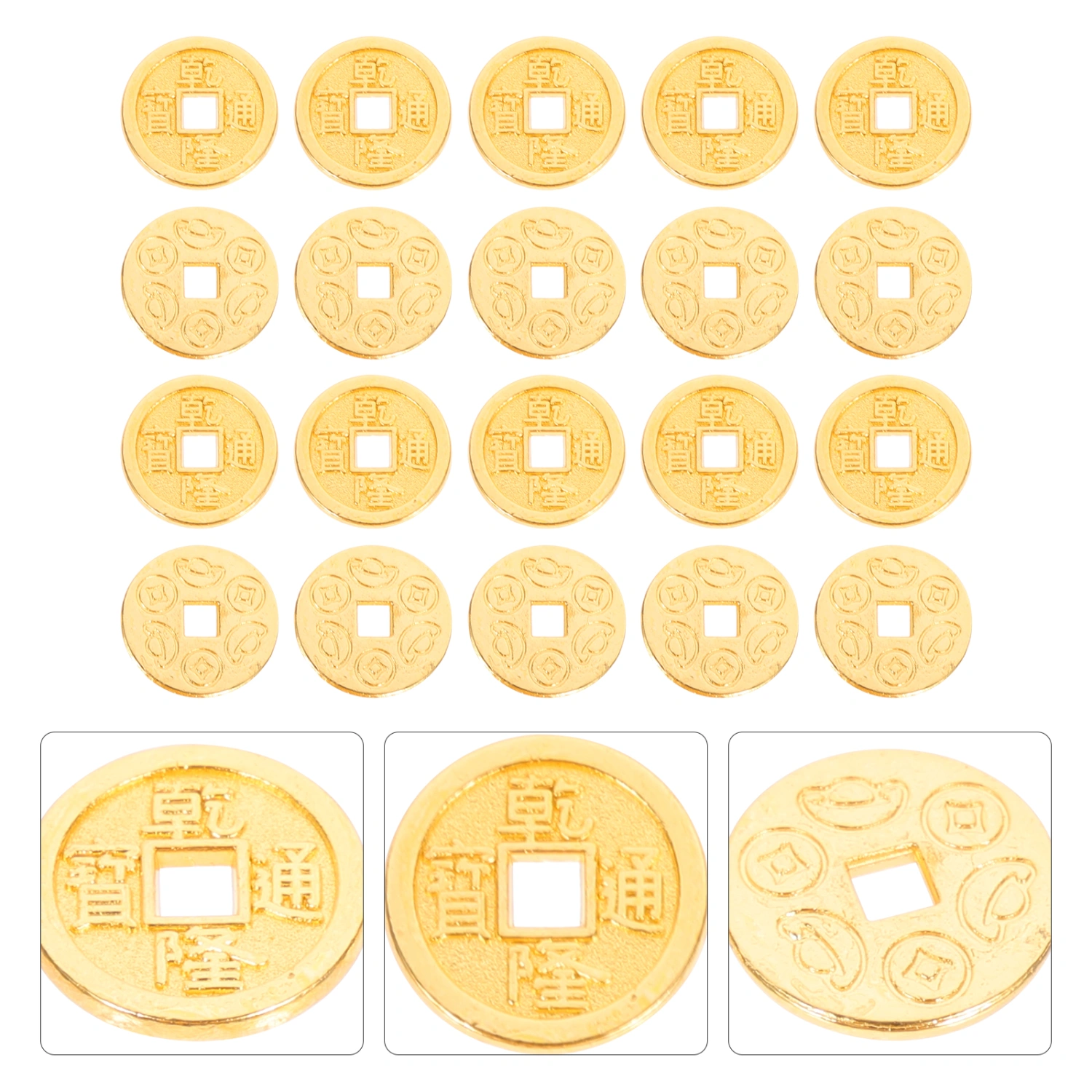 30pcs Mini Copper Coin Micro Copper Coin Adornment Mini House Decoration