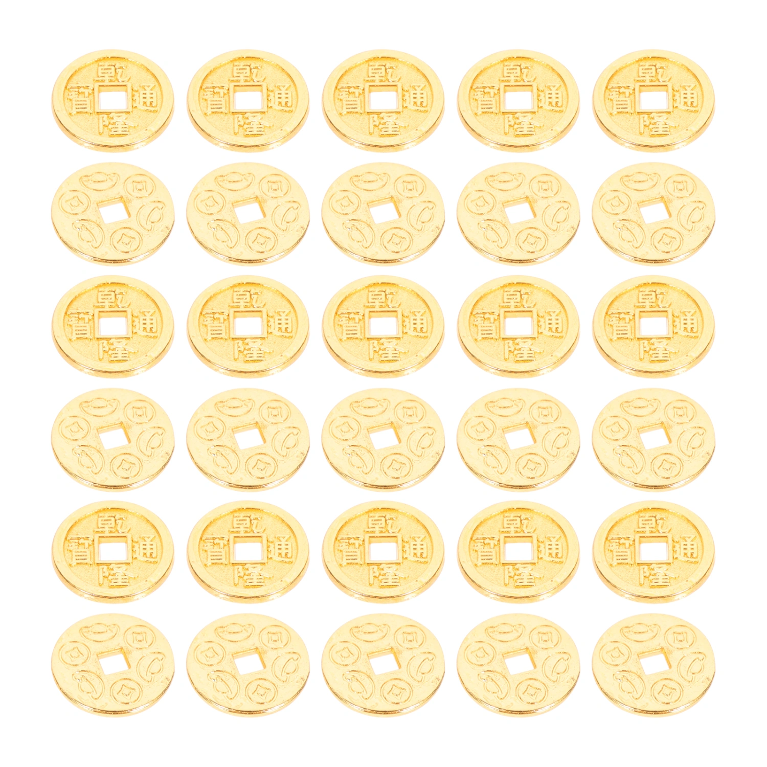30pcs Mini Copper Coin Micro Copper Coin Adornment Mini House Decoration