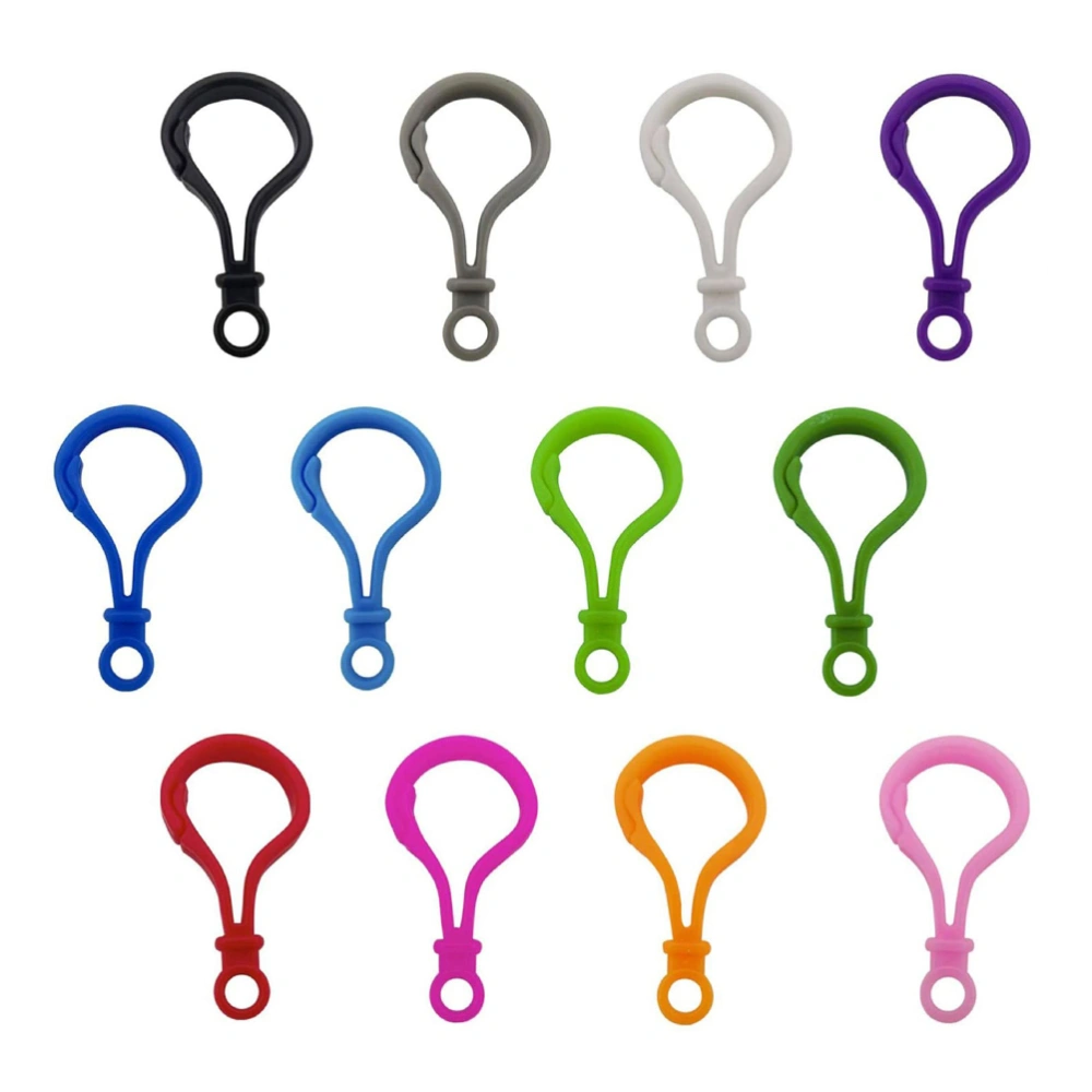 200 Pcs Acrylic Lobster Clasps Practical Lanyard Hook Snaps Clip (Mixed Color)