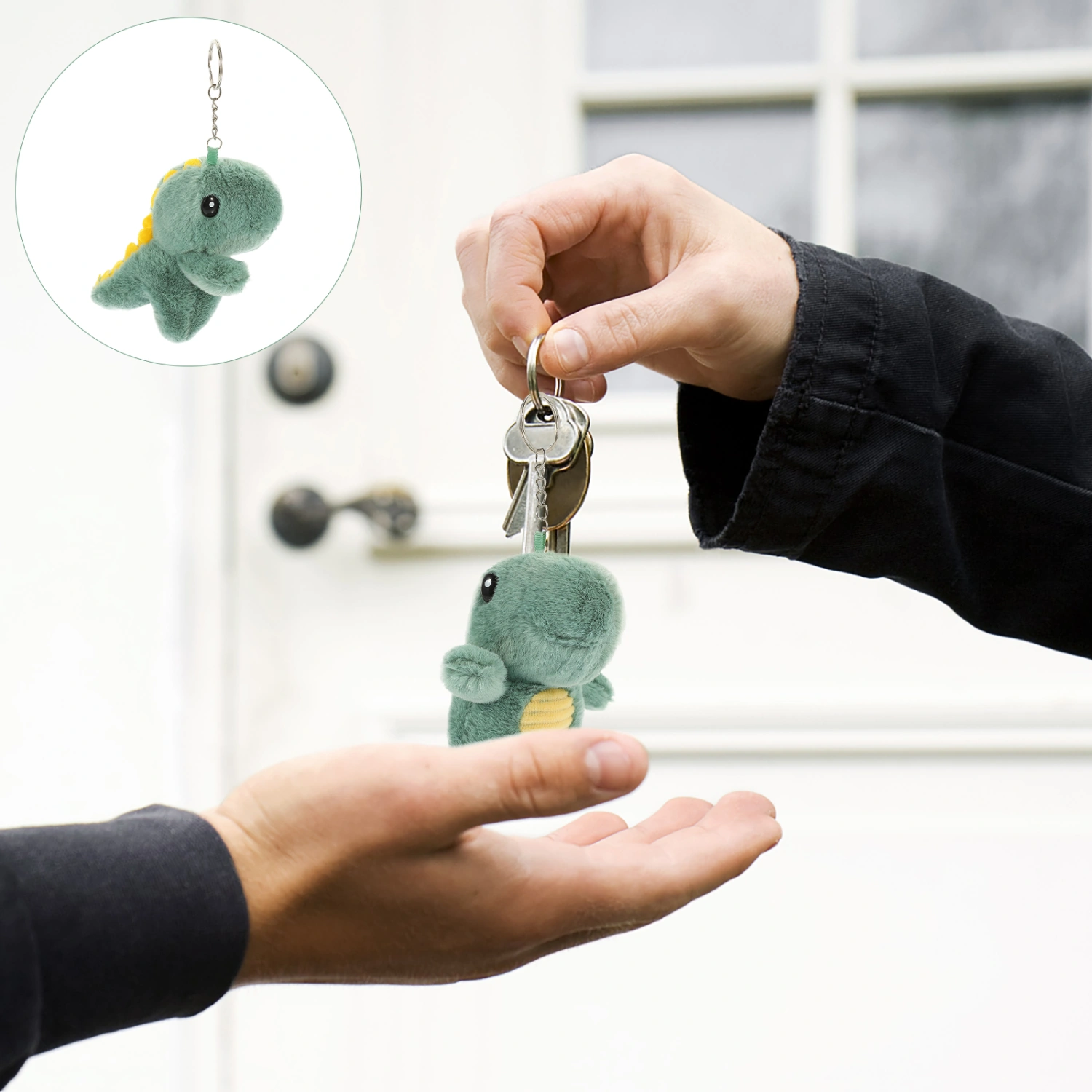 Dinosaur Keychain Stuffed Animal Key Ring Dinosaur Key Chain Purse Hanging Keychain
