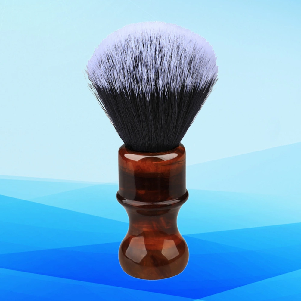 1PC Nylon Beard Brush Resin Handle Shaving Brush Foaming Mustache Brush for Men