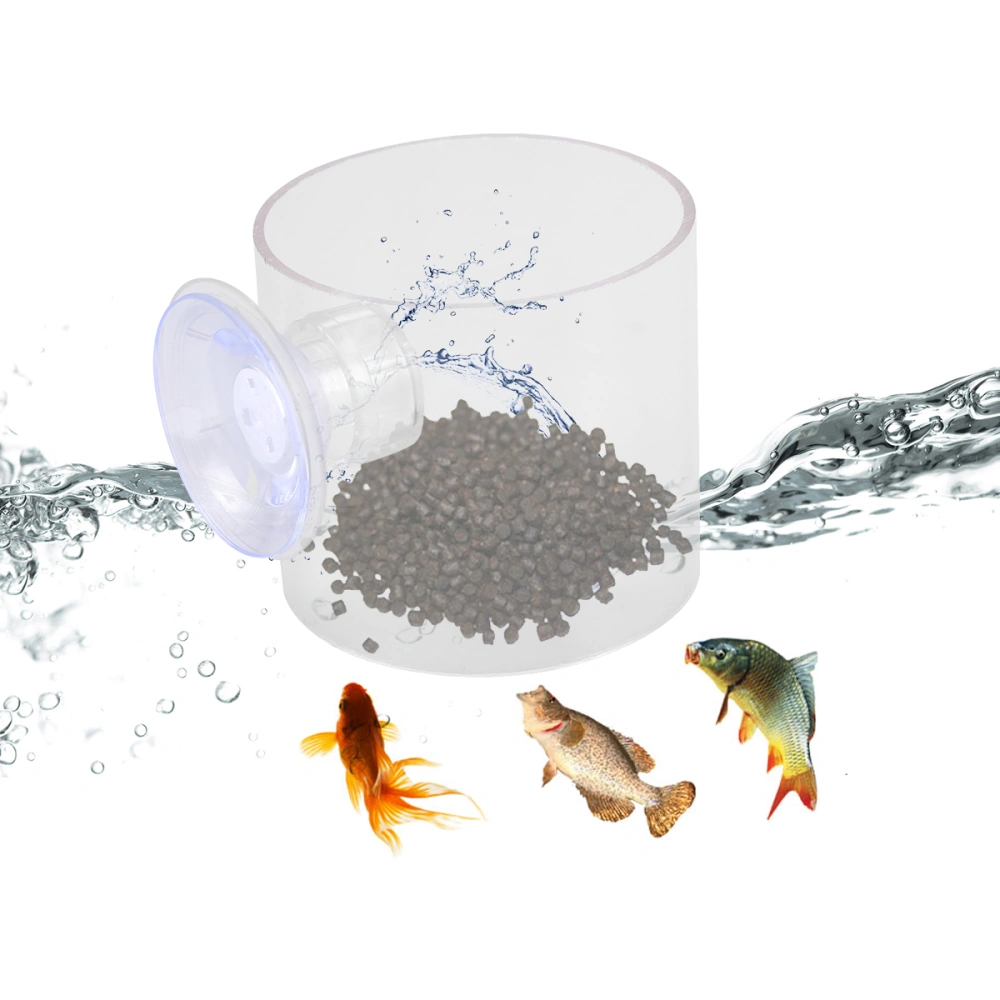 Fish Feeder Aquarium Fish Feed Tool with Sucker Fish Food Ring for Aquarium
