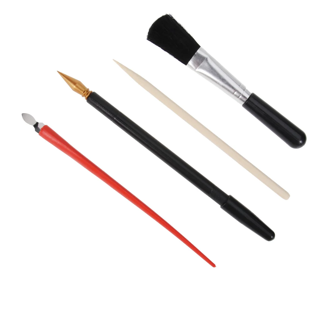 4PCS Scratch Painting Tool DIY Pen Set Portable Scratcher Handcraft Kit