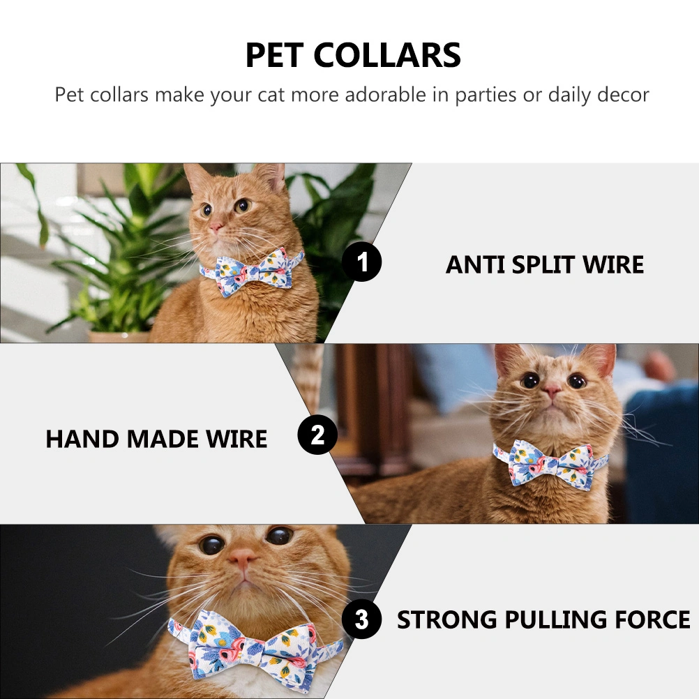 Adorable Pet Collar with Triangle Scarf Cat Dog Collar Bib Pet Dress Up Supply