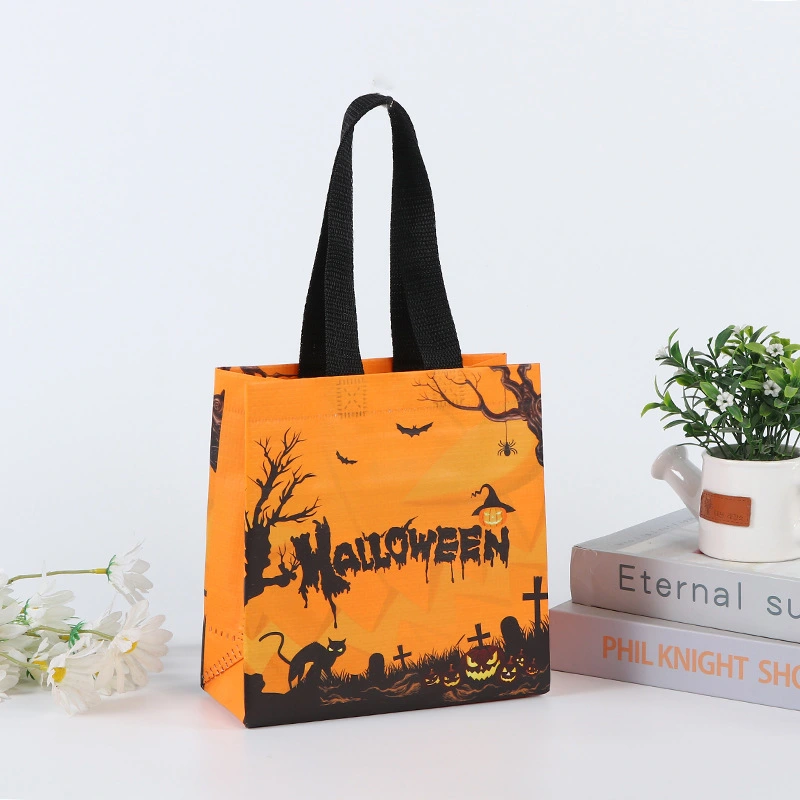 Halloween Three-dimensional Hot Pressing Color Printing Hand Bag