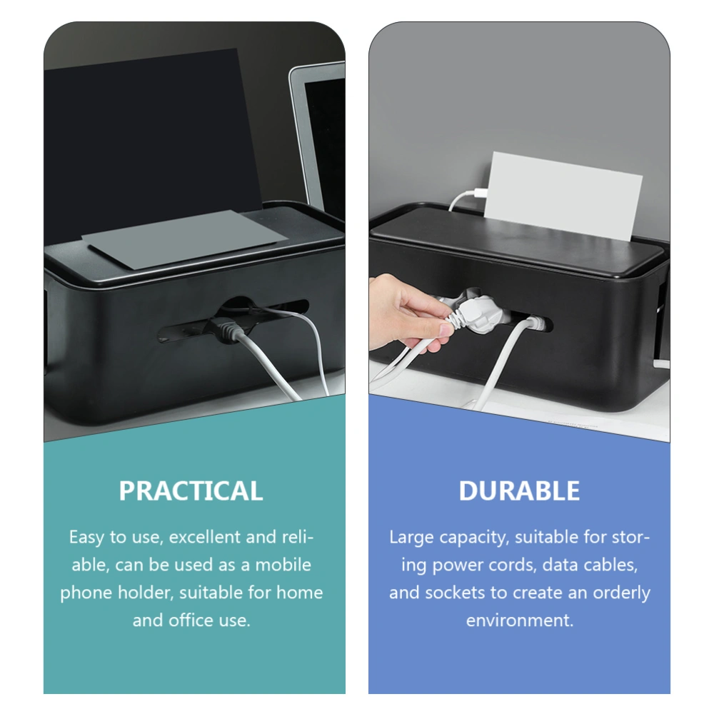 Cable Management Box Punch Free Power Line Box Charging Cable Line Box